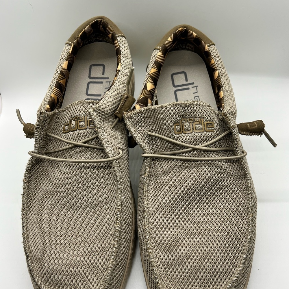 Hey Dude Men's Tan Casual Shoes Size 10